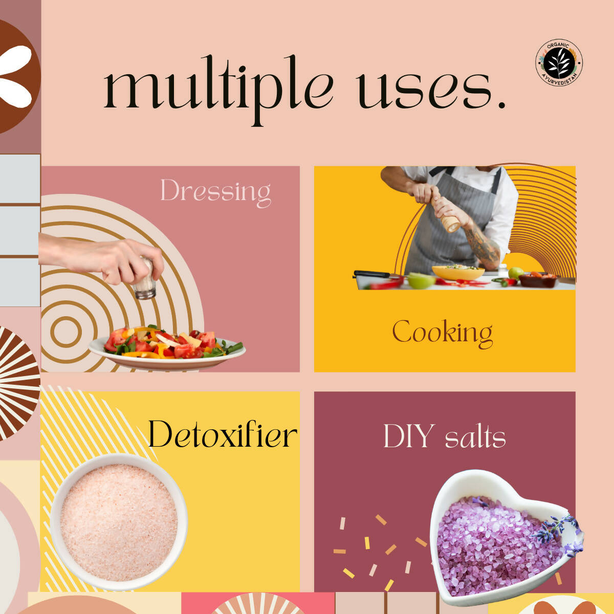 Organic AyurveGrocsyn Pink Salt Powder | Grocsy