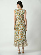 Myshka Women's Multi Floral Printed Gown Dress | Grocsy