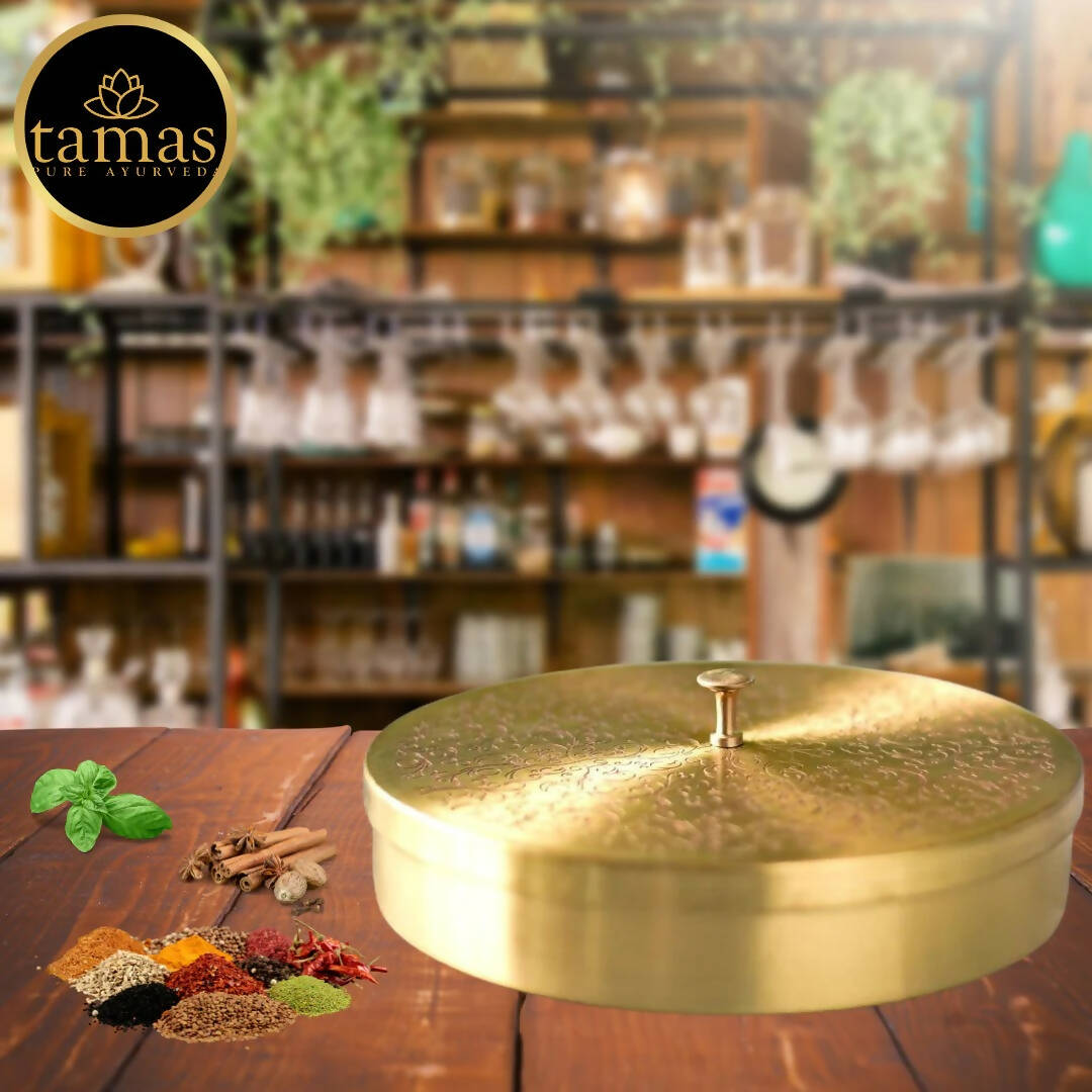 Tamas Brass Spice / Masala Box | Grocsy