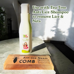 Botanical Luxuriate 100% Neem Wood Lice & Nits Comb | Grocsy