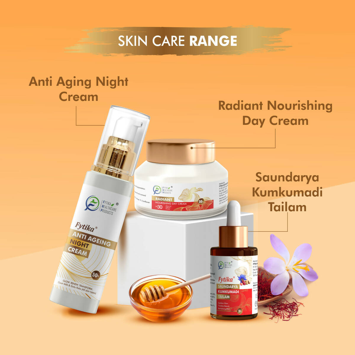 Fytika Radiant Nourishing Day Cream with Saffron, Almonds and Honey with SPF30 | Grocsy