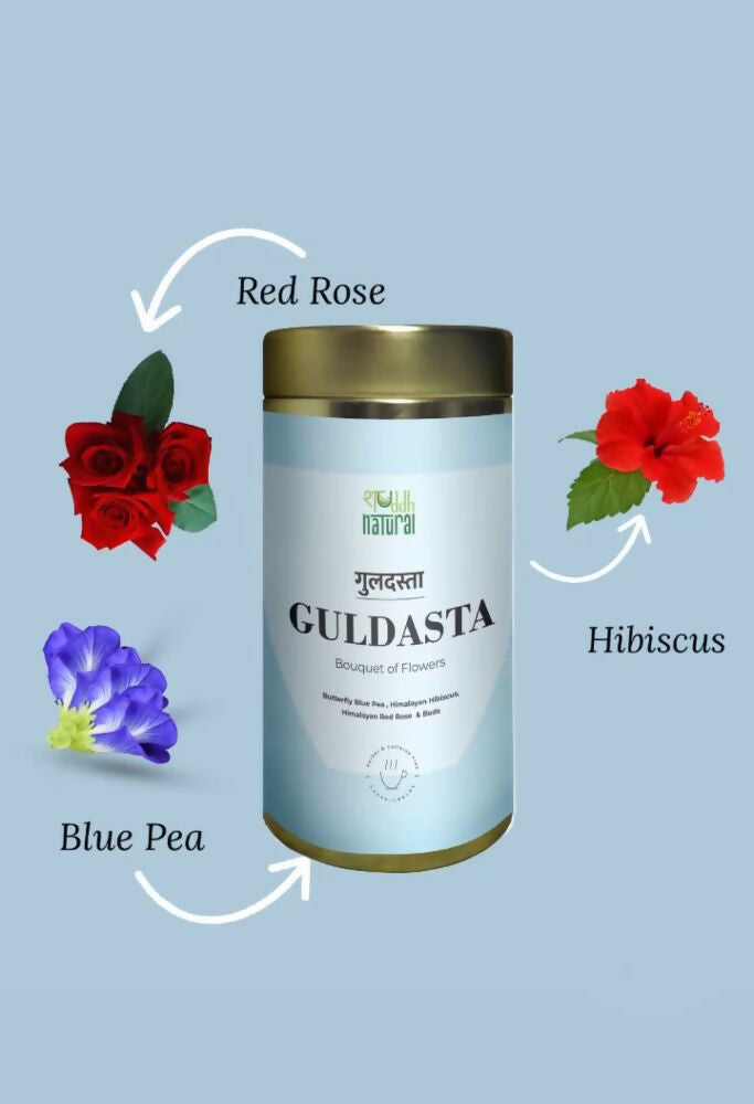 Shuddh Natural Brain Booster Guldasta Floral Tea | Grocsy