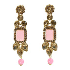 Mominos Fashion Johar Kamal Gold-Polished Brass Finish Kundan/Stone Choker For Women (Baby Pink) | Grocsy
