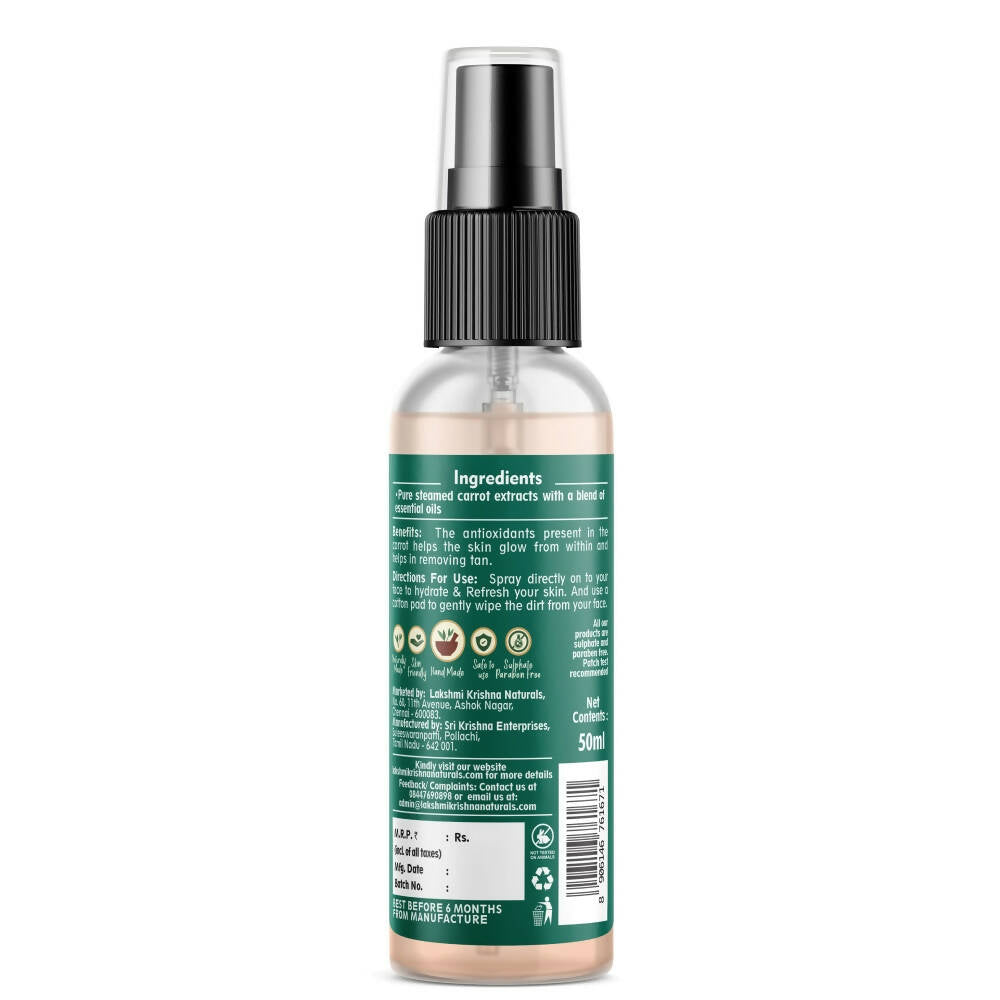Lakshmi Krishna Naturals Carrot Toner | Grocsy