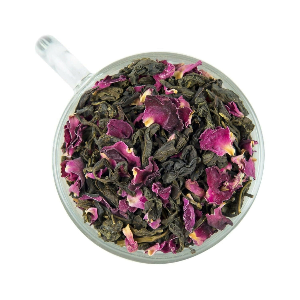 The Indian Chai - Rose Green Tea 30 Pyramid Tea Bags | Grocsy