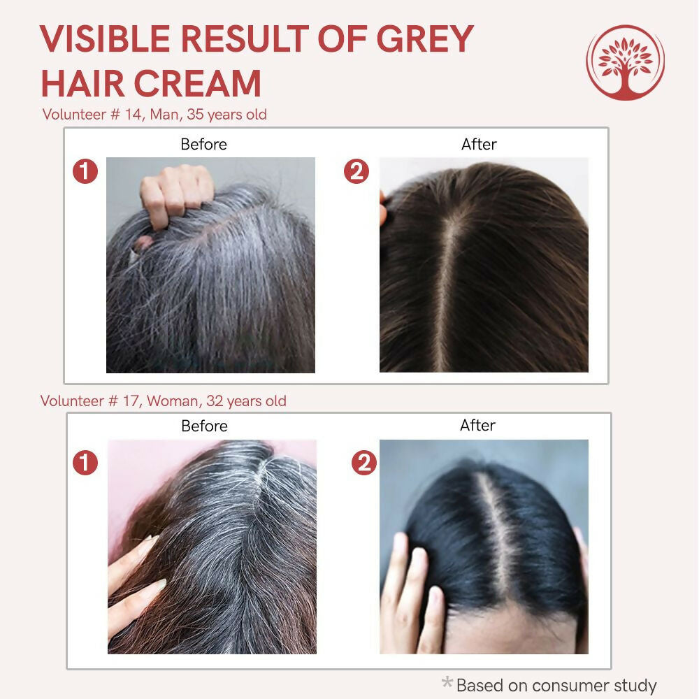 Ivory Natural Cream For Greys Restore Natural Hair Color | Grocsy