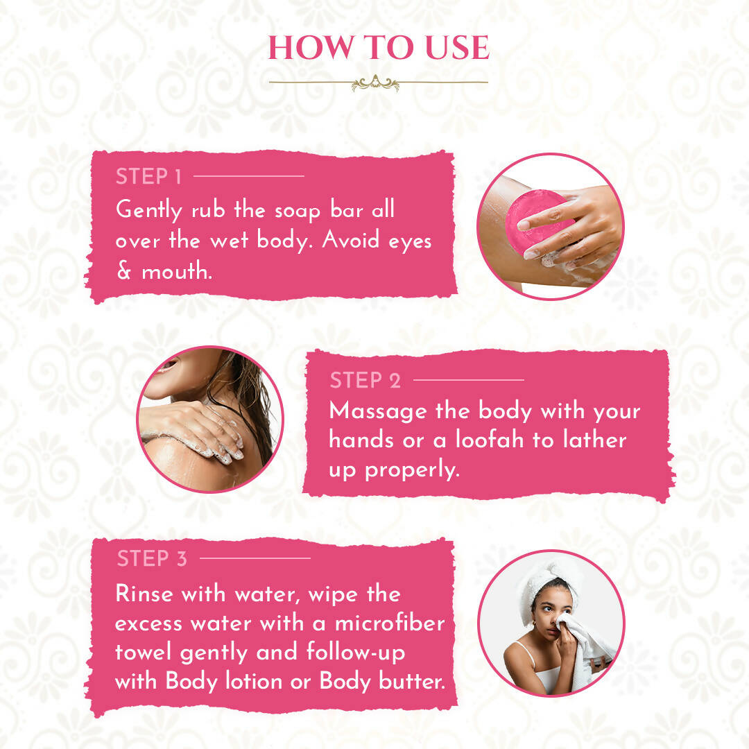 Khadi Essentials Rose Water Handmade Herbal Soap | Grocsy