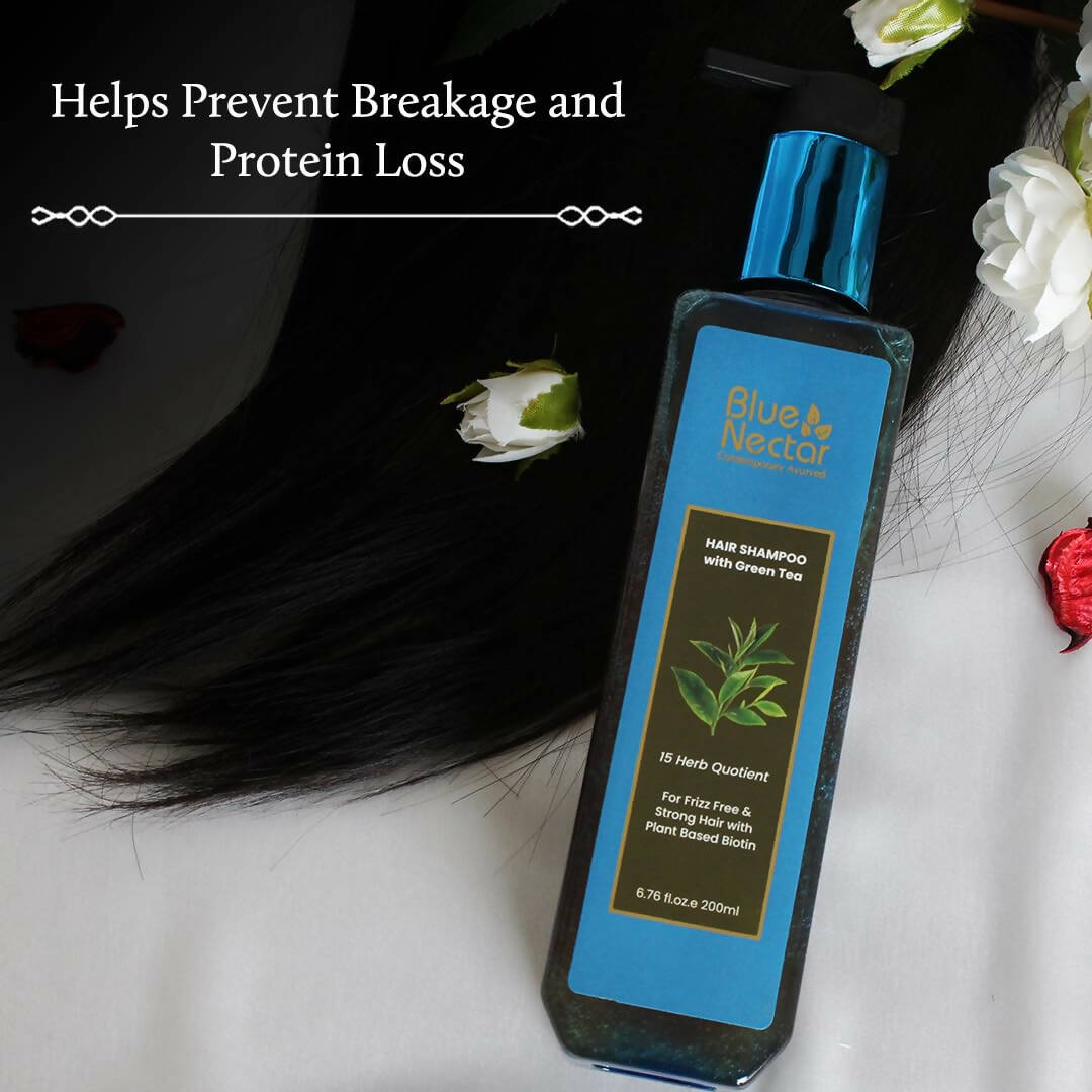 Blue Nectar Anti Frizz Hair Shampoo with Green Tea | Grocsy
