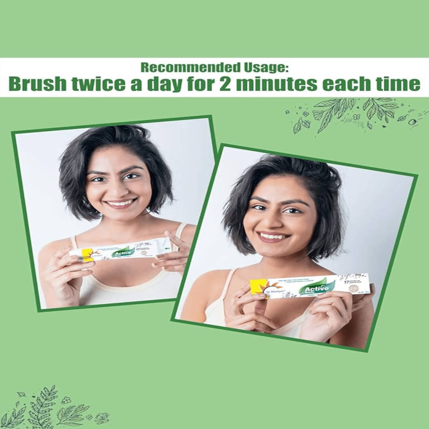 Dr. Morepen Active Smile Toothpaste with Bamboo Brush | Grocsy