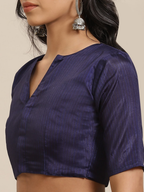 Saree Mall Pink & Blue Dyed Saree | Grocsy