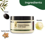 Pilgrim Amazonian Patua & Keratin Strengthening Hair Mask For Dry & Frizzy Hair With Sacha Inchi | Grocsy