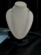 Inhanns Bloom Handmade Beaded Only Necklace - 12 Layers - Ivory | Grocsy