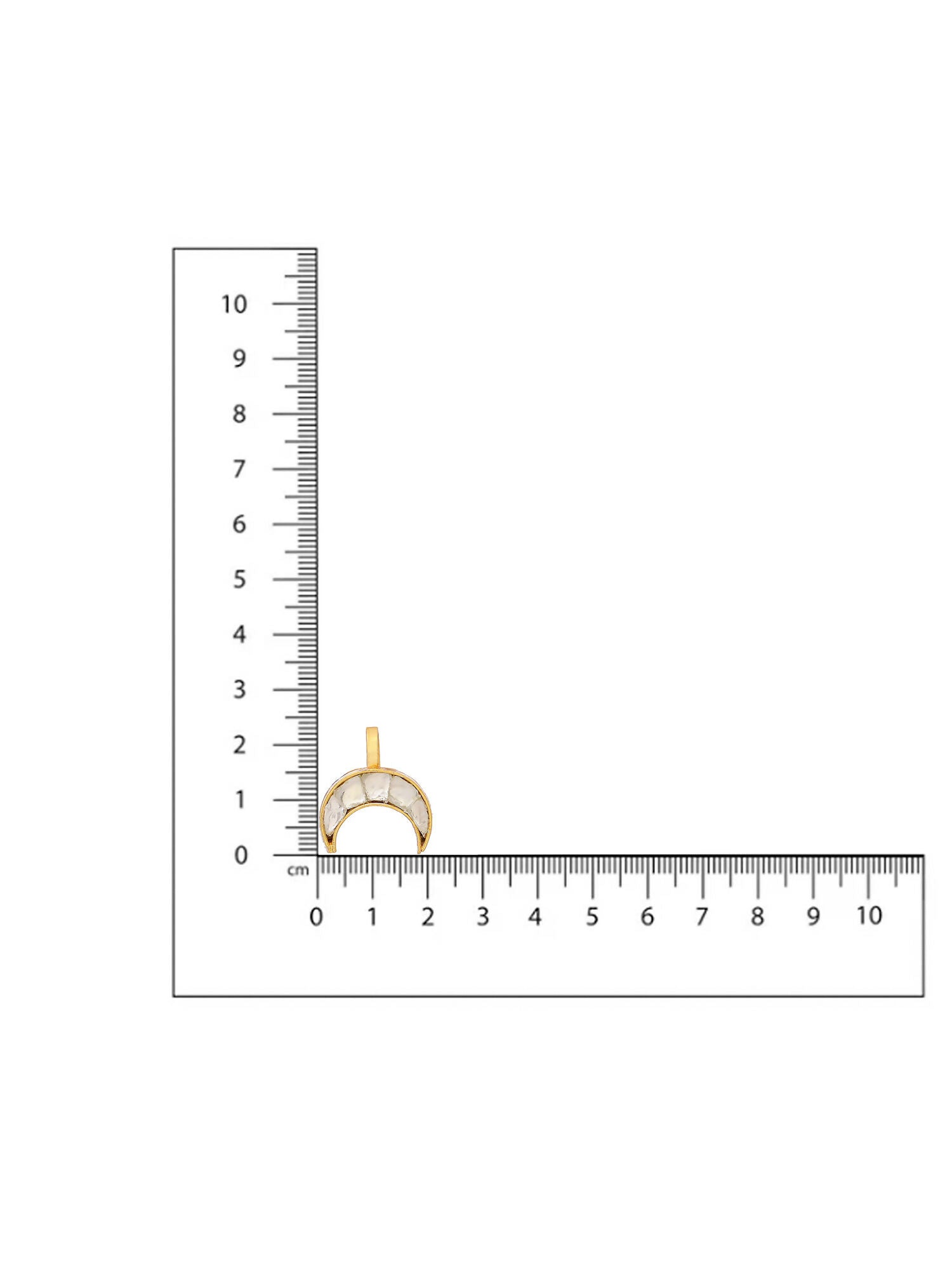 Ruby Raang Gold Half Moon Hair Jewelry | Grocsy