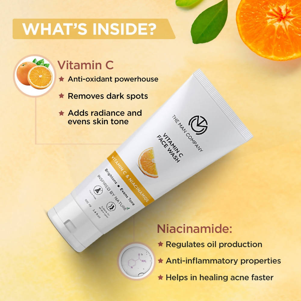 The Man Company Vitamin C Face Wash | Grocsy