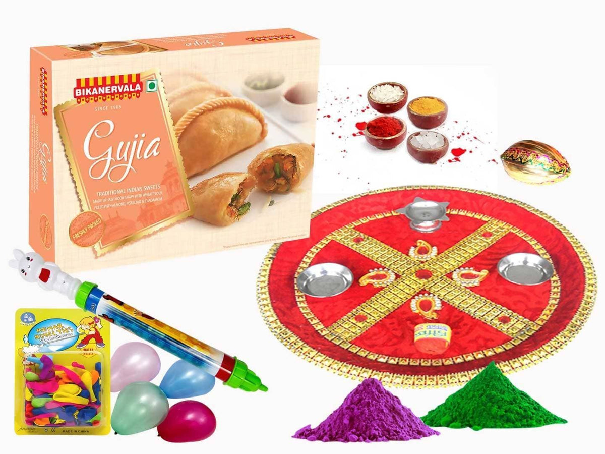 Bikanervala Holi Puja Thali with Ghujia | Grocsy
