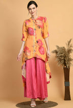 Joban Fashion Mustard Maslin Kurta Set | Grocsy