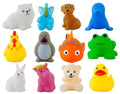 Cable World Plastic Baby Bath Chu Chu Colorful Animal Shape Toy (Multicolor, Multi Design) | Grocsy