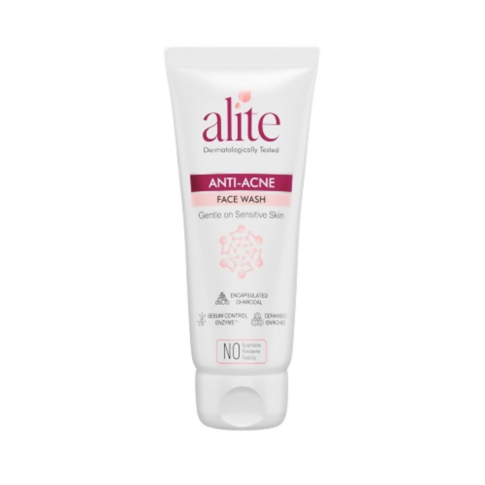 Alite Anti-Acne 5-in-1 Face Wash - Encapsulated Charcoal, Sebum Control Enzyme & Ceramides | Grocsy