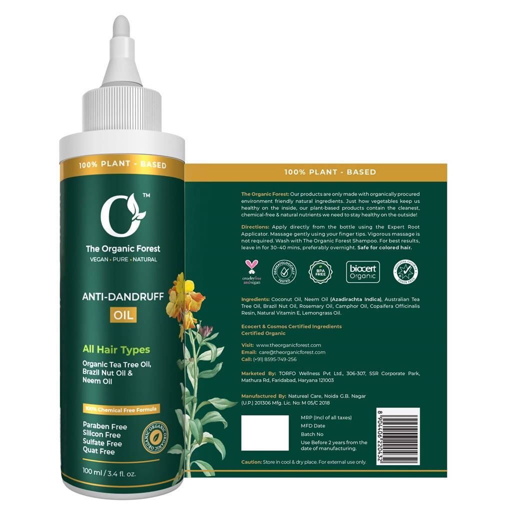 The Organic Forest Anti-Dandruff Oil | Grocsy