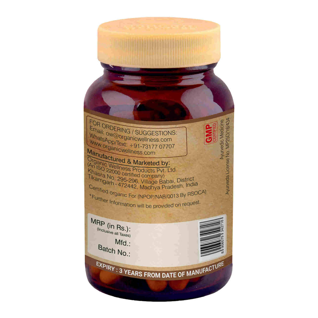 Organic Wellness Bhringraj Vegetarian Capsules | Grocsy