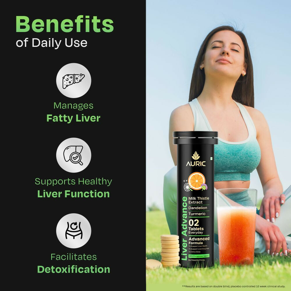 Auric Liver Advance Effervescent Tablets | Grocsy