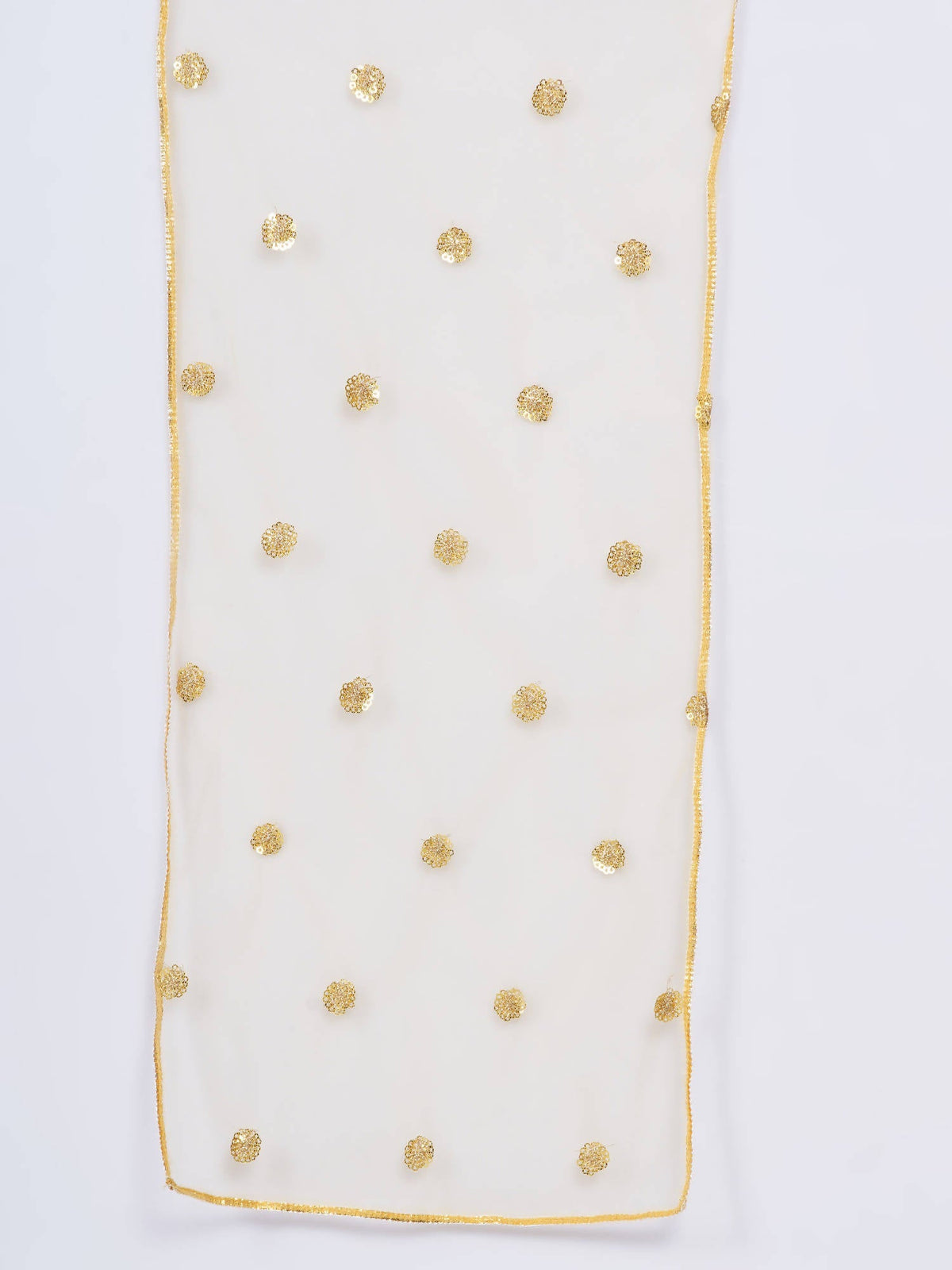 Little Bansi Girls Cotton Gotta Patti Kurta frock with Sharara & Dupatta - Yellow | Grocsy