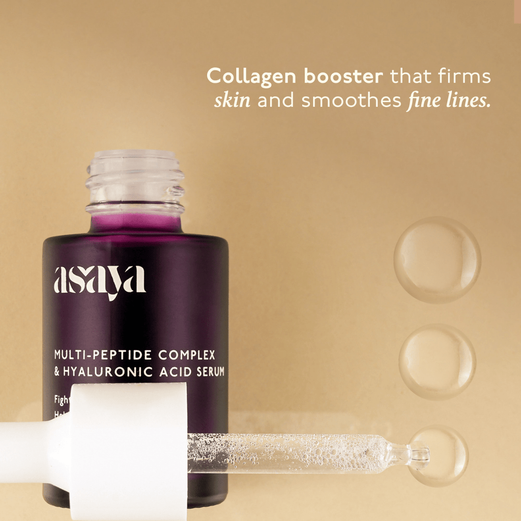 Asaya 5% Multi Peptide Serum With Hyaluronic Acid & Collagen Peptide Face Serum For Anti Ageing | Grocsy