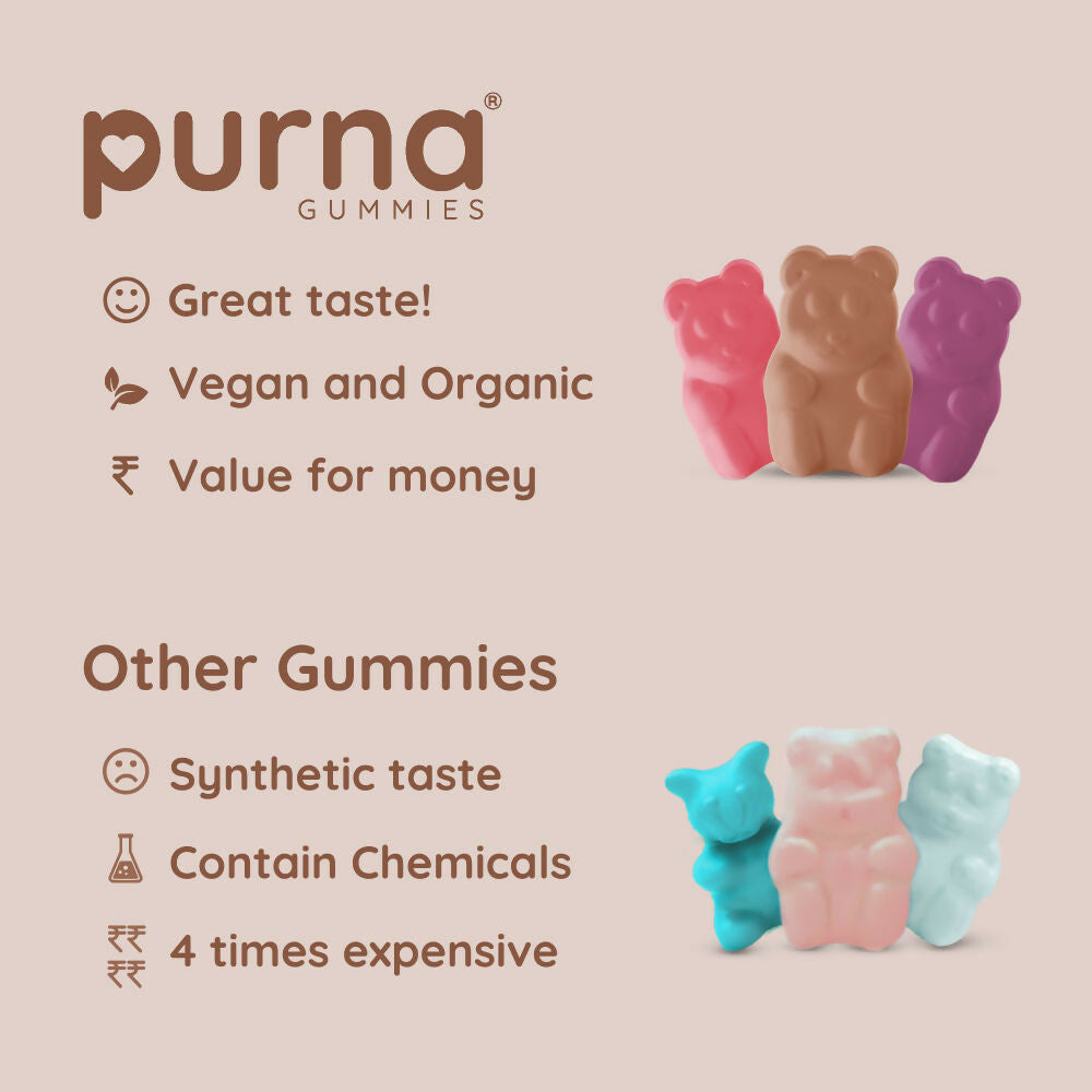 Purna Never Grow Up Glycolic Acid Gummies - Tamarind | Grocsy