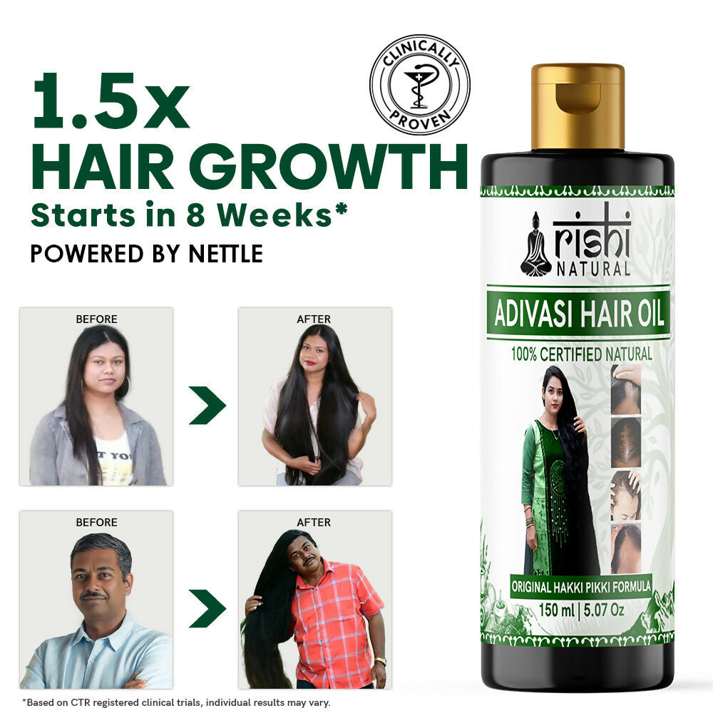 Rishi Natural Adivasi Hair Oil | Grocsy