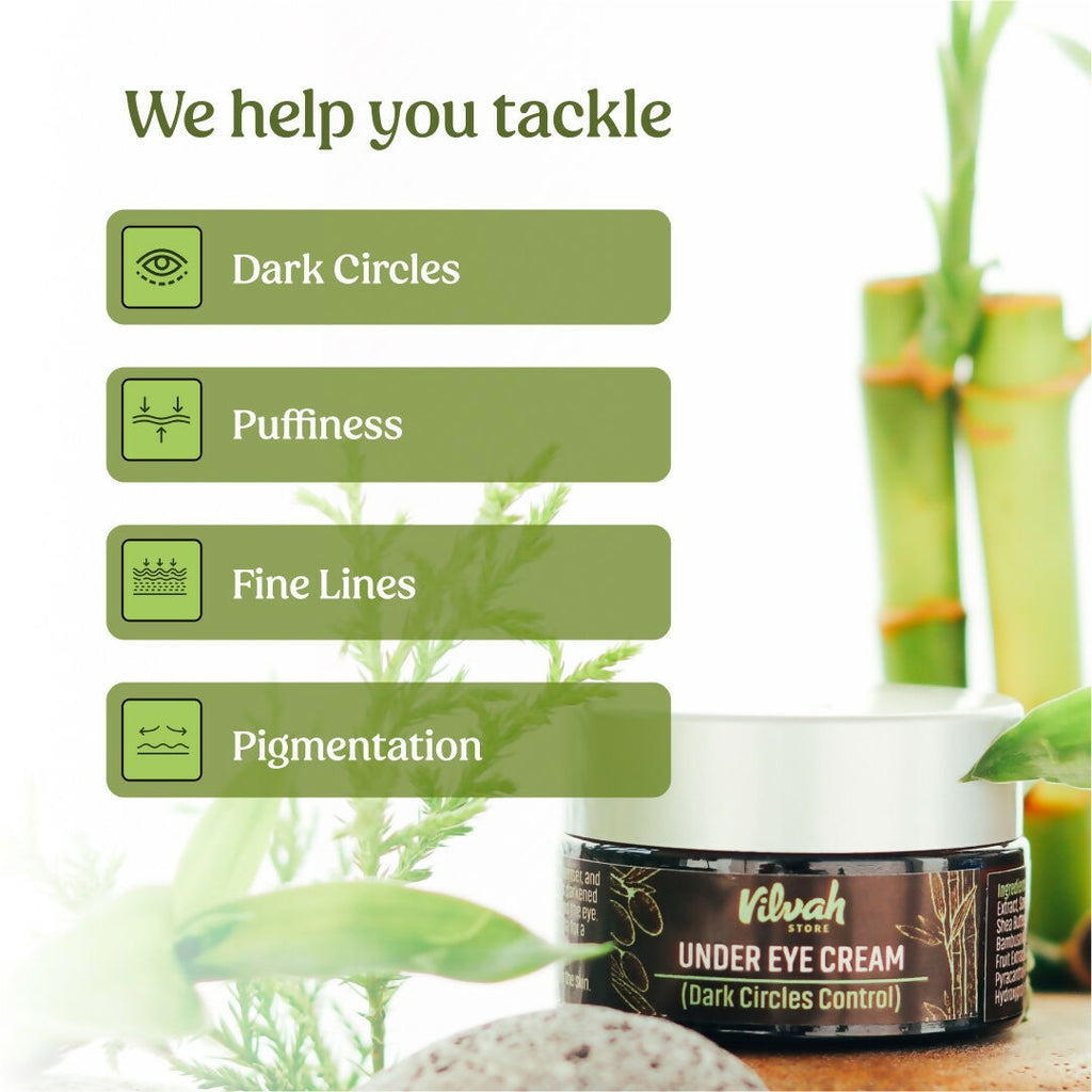 Vilvah Store Under Eye Cream (Dark Circle Control) | Grocsy