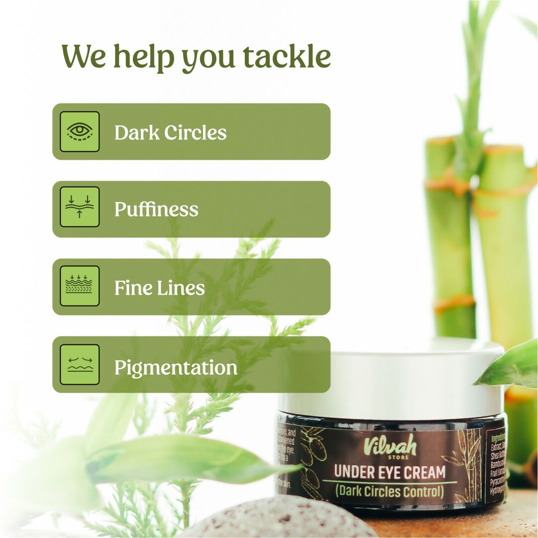 Vilvah Store Under Eye Cream (Dark Circle Control) | Grocsy