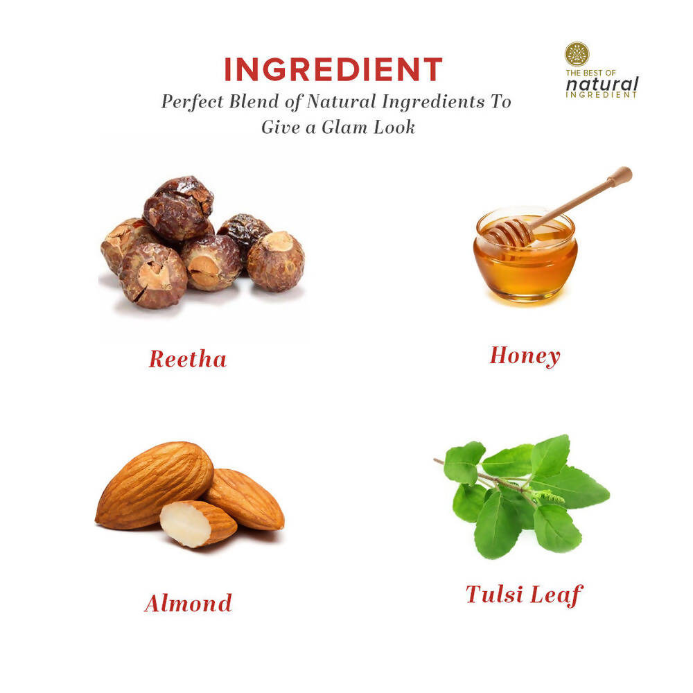Khadi Natural Honey & Almond Hair Cleanser | Grocsy