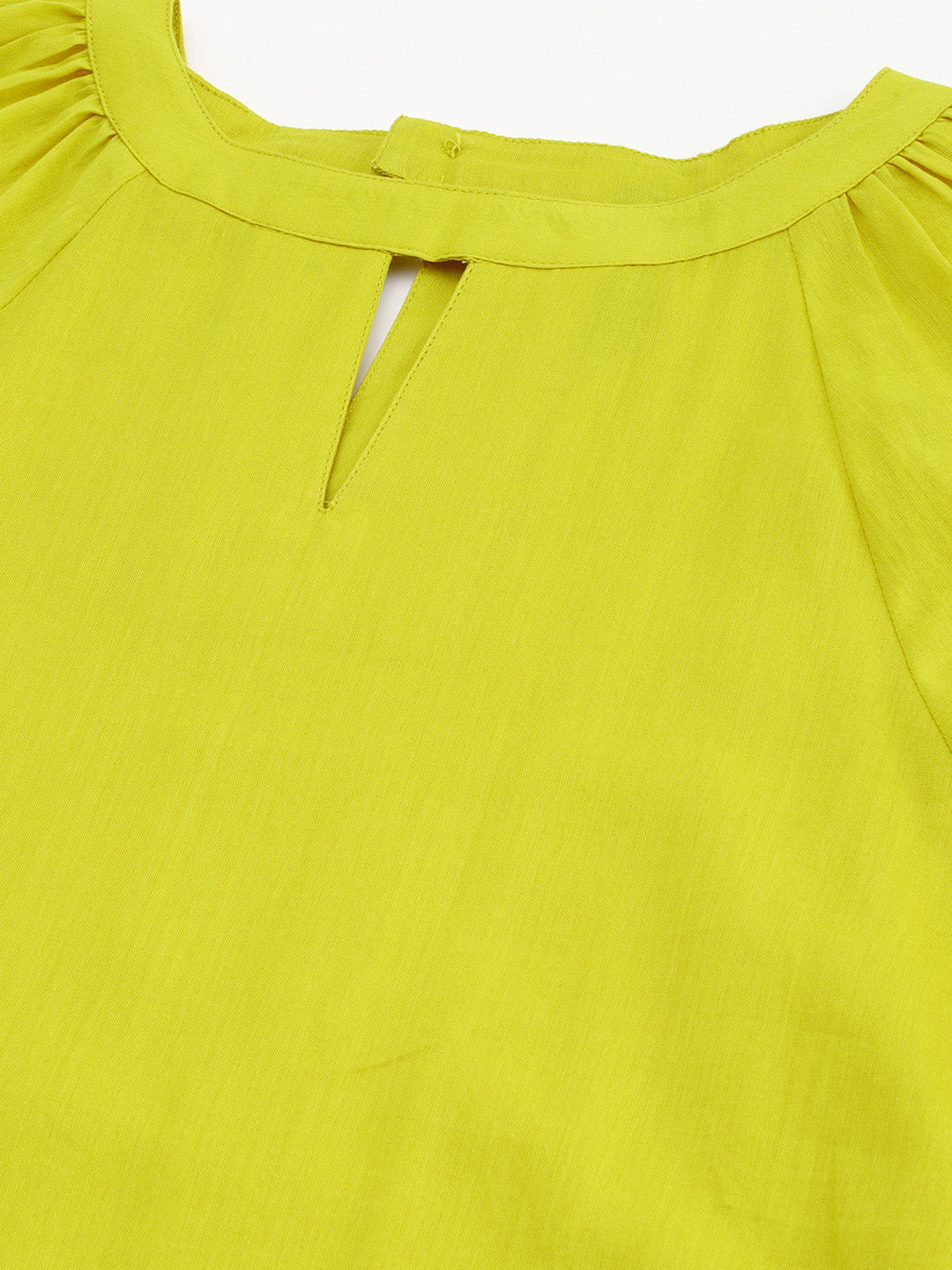 Janasya Women's Mustard Cotton Solid Drop-Waist Western Dress | Grocsy
