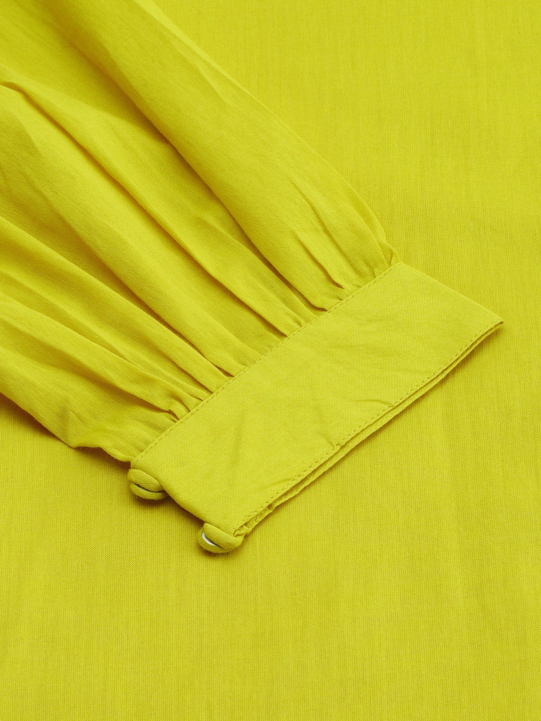 Janasya Women's Mustard Cotton Solid Drop-Waist Western Dress | Grocsy