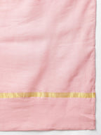 Janasya Women's Pink Poly Silk Gold Print Lehenga Choli With Dupatta | Grocsy