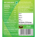 Teame Mint Lemon Ginger Revive Tea Bags | Grocsy