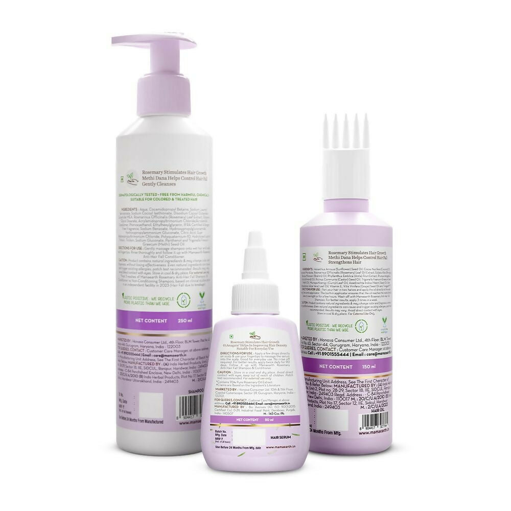 Mamaearth Rosemary Hair Strengthening Combo | Grocsy