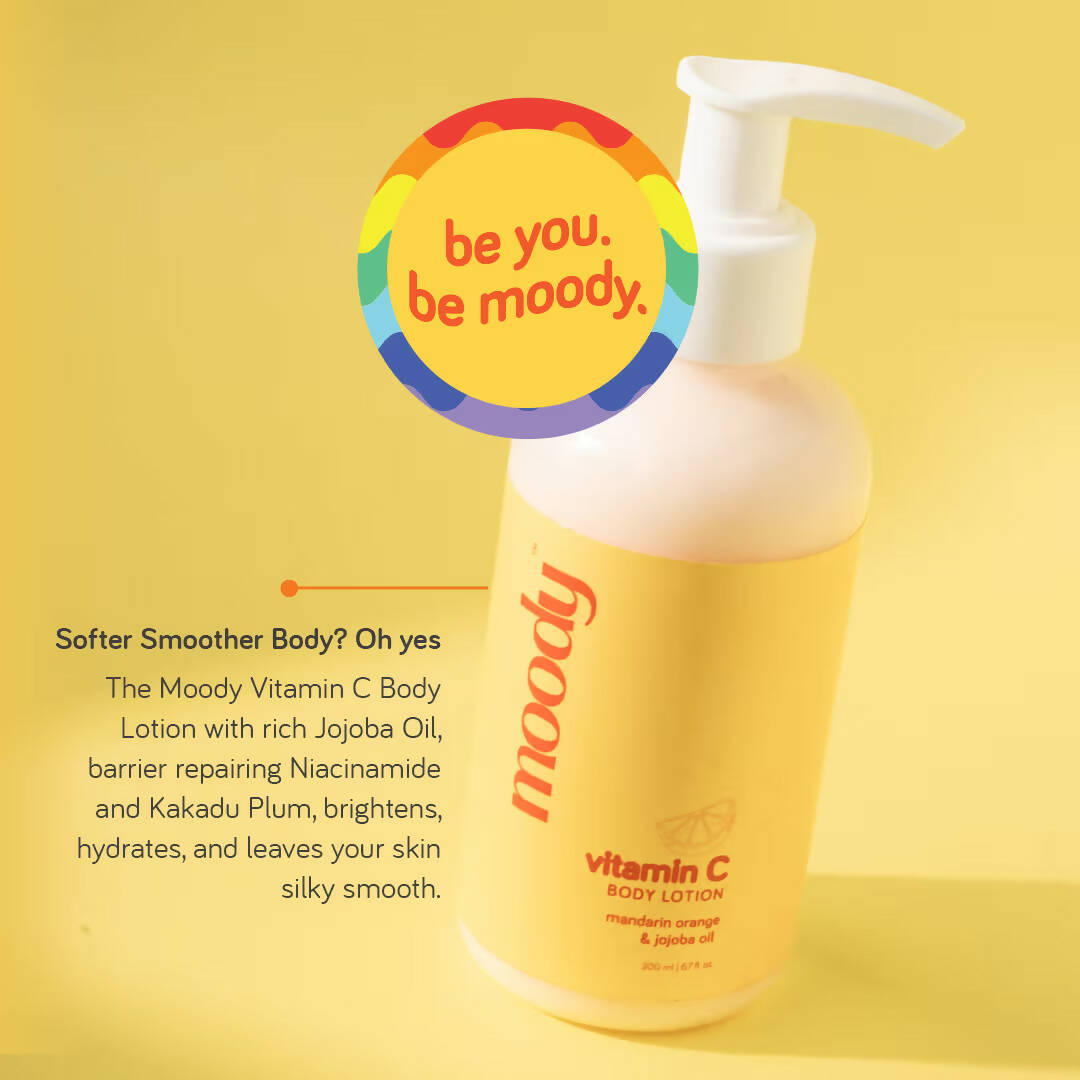 Moody Vitamin C Body Lotion with Mandarin Orange & Jojoba Oil | Grocsy