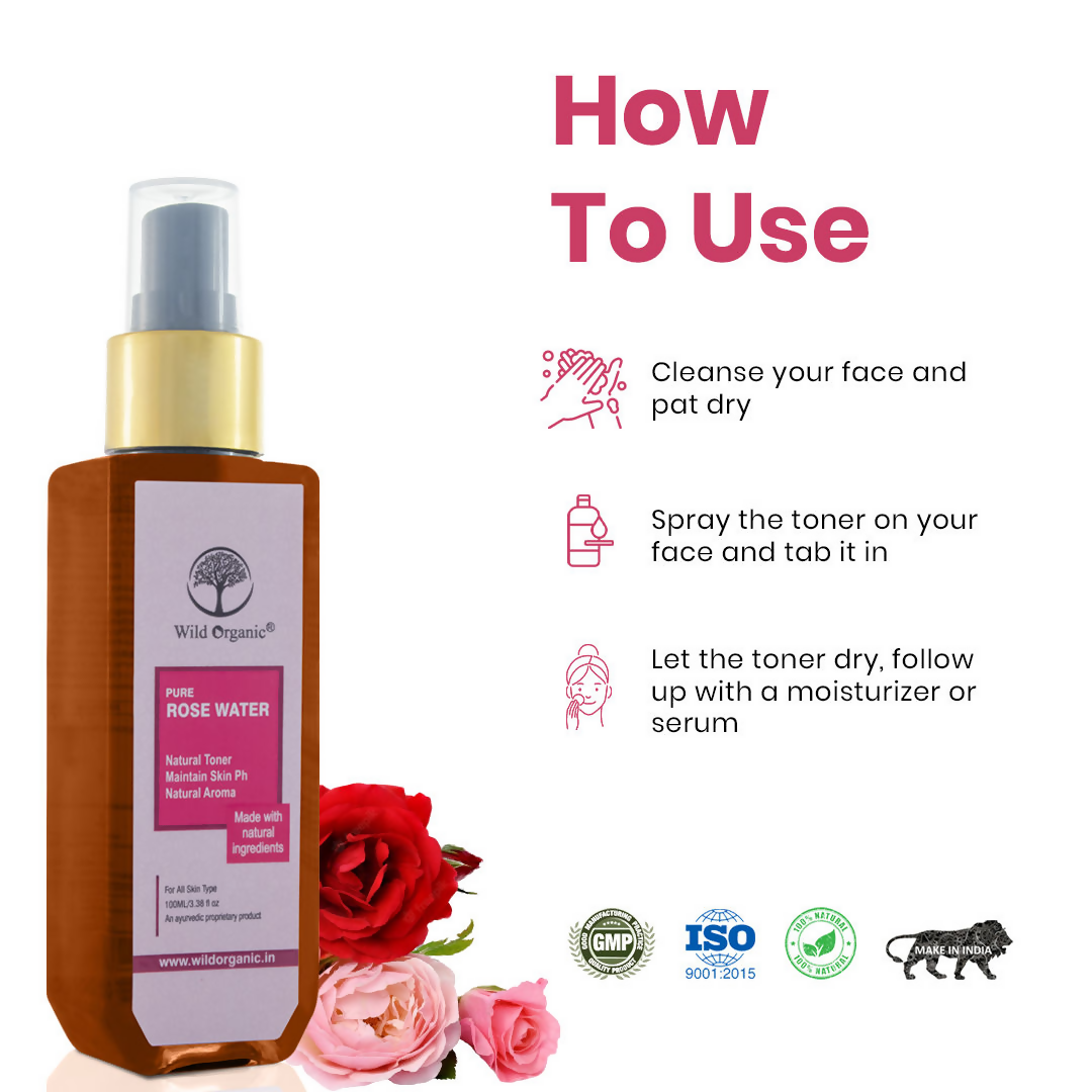 Wild Organic Rose Water Skin Toner | Grocsy