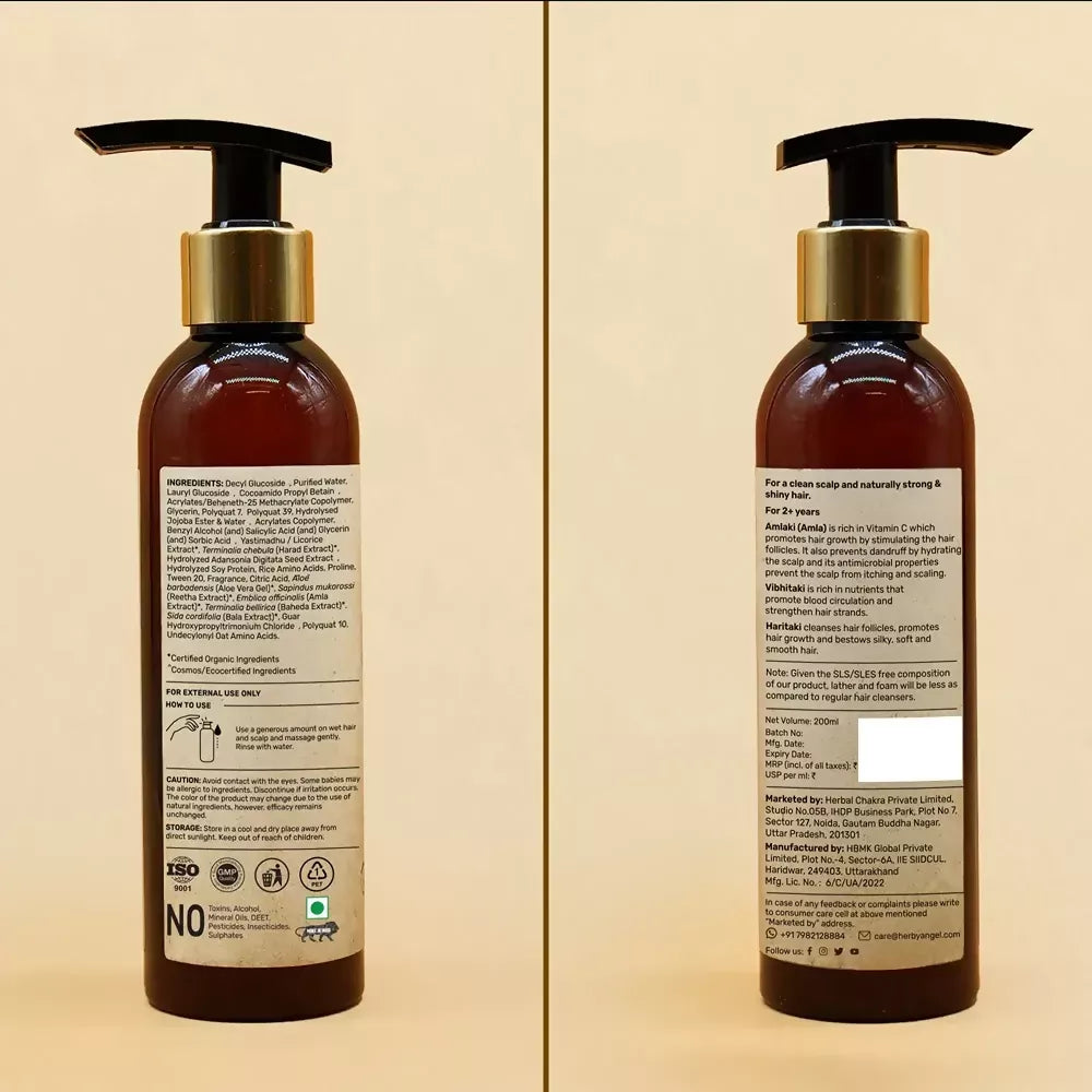 Herby Angel Triphala Shampoo & Conditioner for 2 Years+ Kids | Grocsy