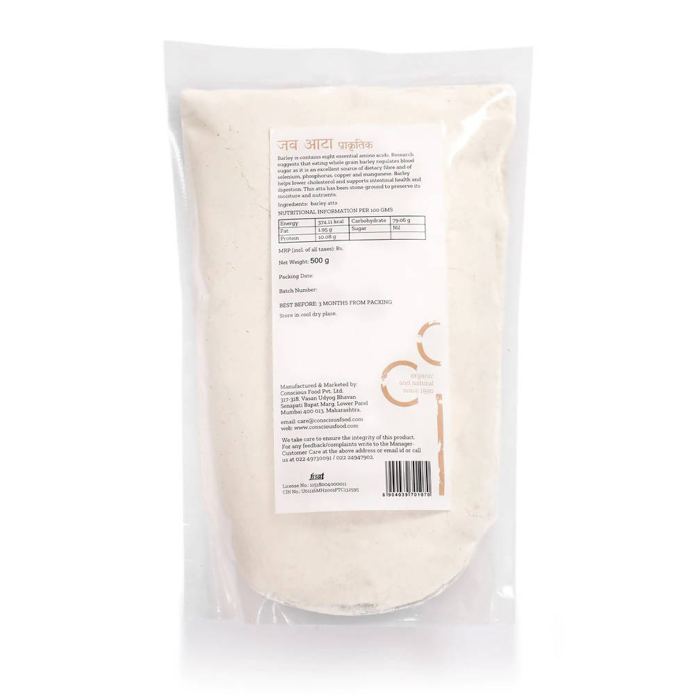 Conscious Food Barley Flour (Jav Atta) | Grocsy