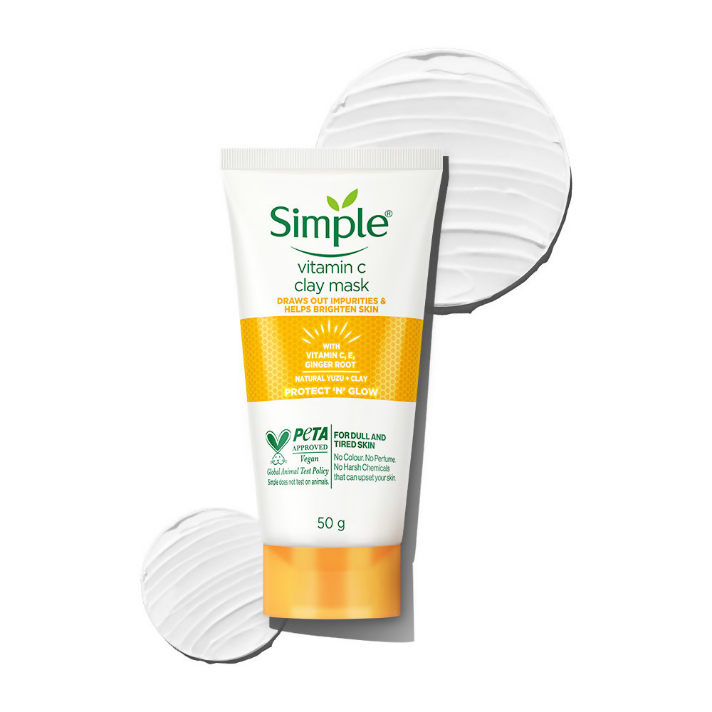 Simple Protect N Glow Vitamin C Brighten Clay Mask | Grocsy