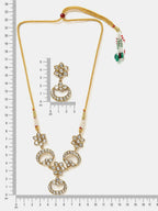 Ruby Raang Chandni Necklace Earrings Set | Grocsy
