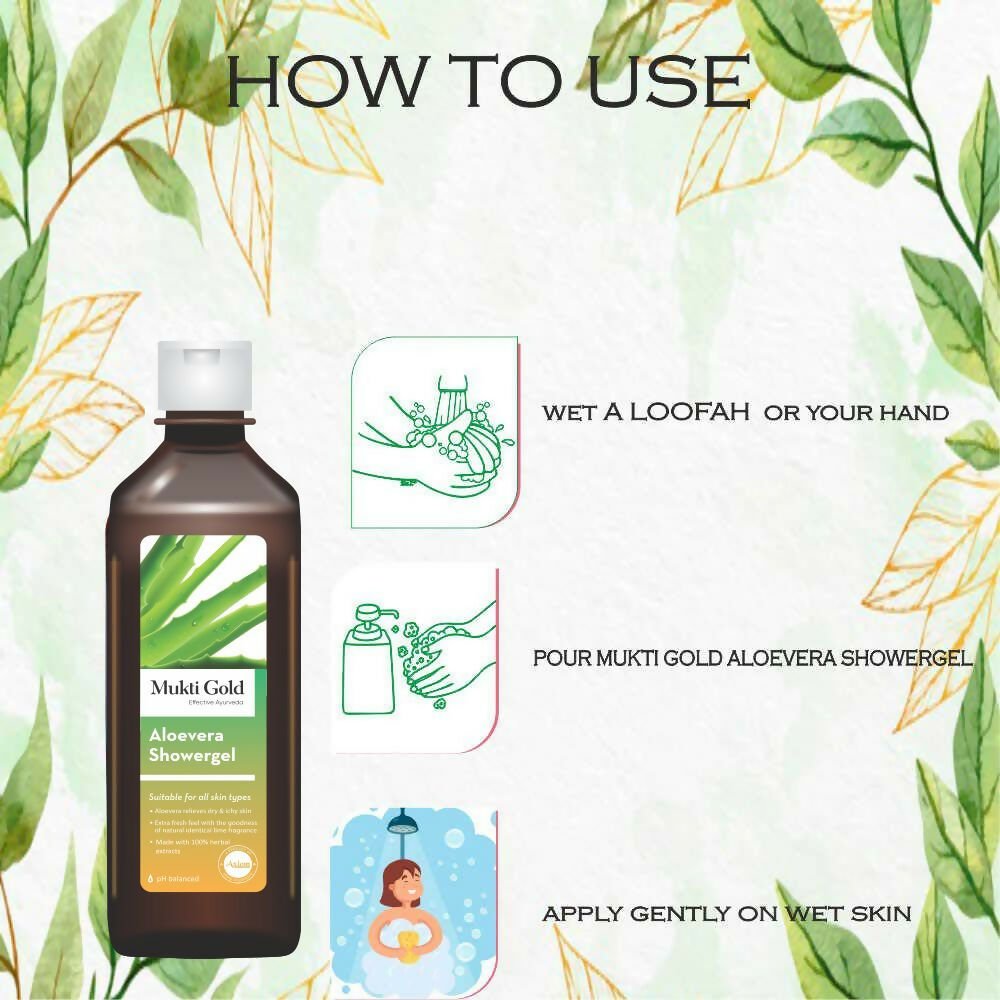 Axiom Mukti Gold Aloevera Shower Gel | Grocsy