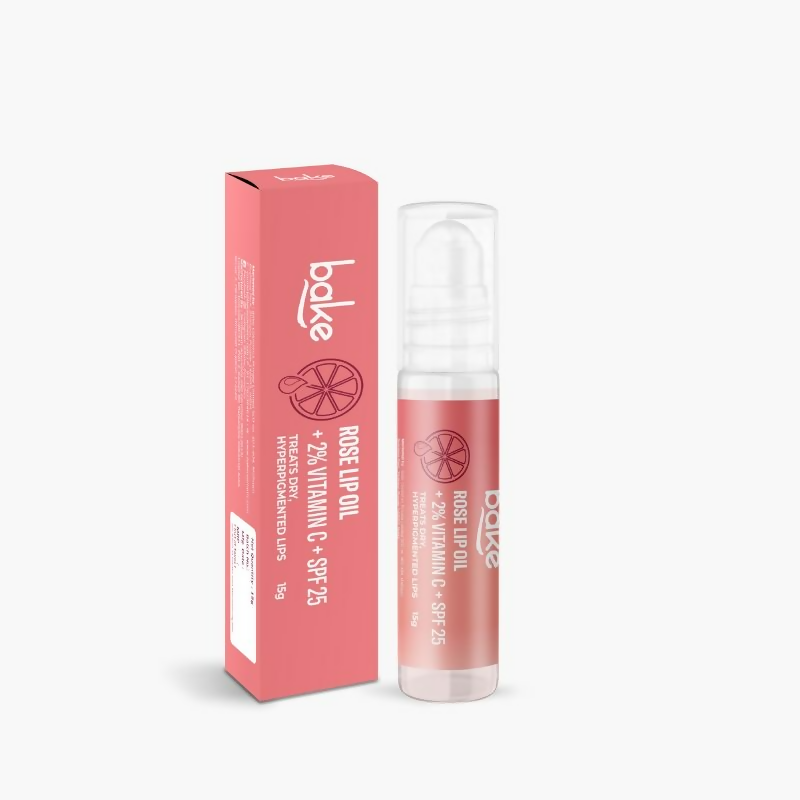 Bake 2% Vitamin C Tinted Rose Lip Oil Spf 25 Pa+++ | Grocsy
