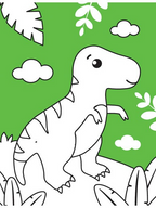 Dreamland Publications Dinosaur Neon Colour and Sticker Dots Book Over 500 Stickers For Kids | Grocsy