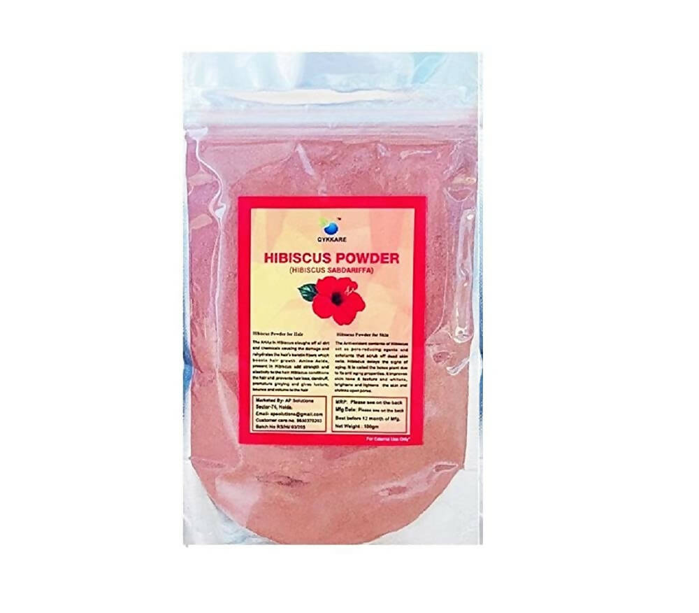 Qykkare Premium Hibiscus Powder For Hair Growth | Grocsy