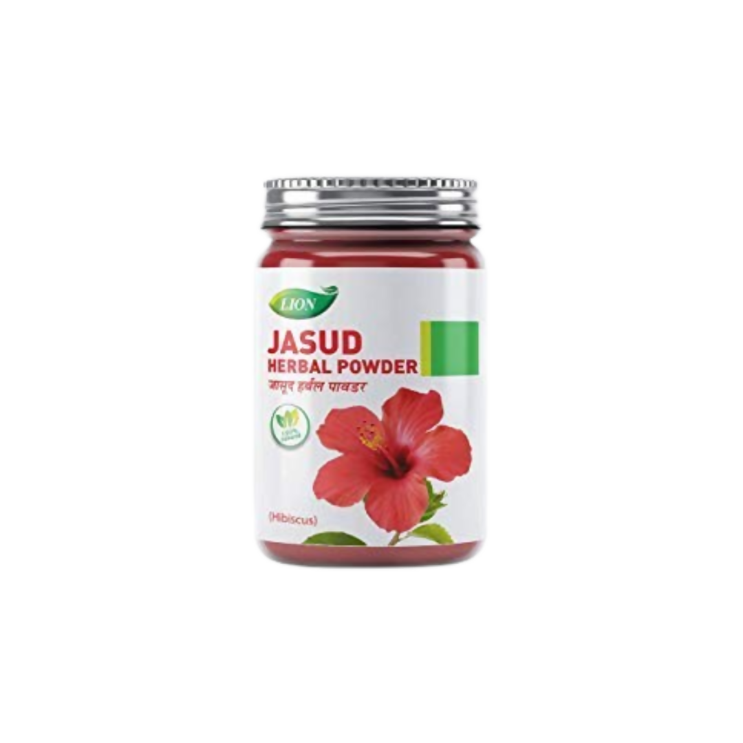 Lion Ayurveda Hibiscus (Jasud) Herbal Powder with Malshuddhi Vati | Grocsy