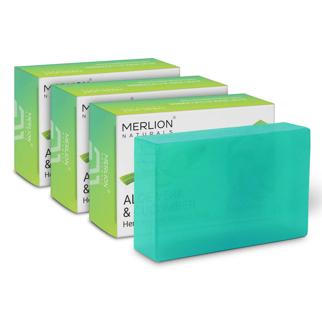 Merlion Naturals Aloe Vera & Cucumber Glycerine Soap | Grocsy
