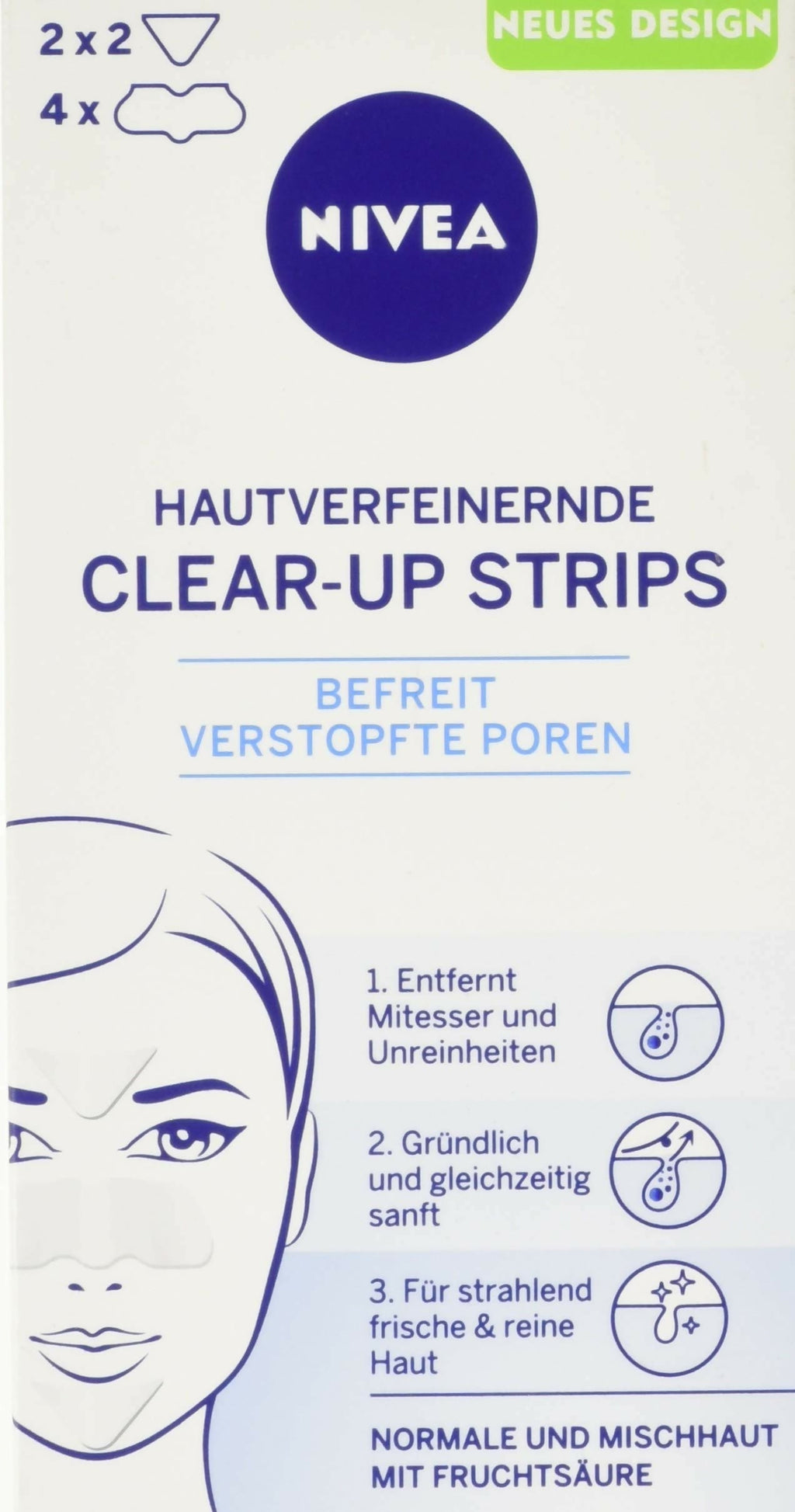 Nivea Visage Hautverfeinerndes Clear Up Strips | Grocsy